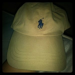 Tan polo snapback hat